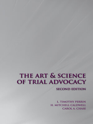 cover image of The Art and Science of Trial Advocacy